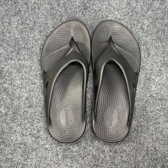 Oofos Original Sandals Men\'s 9 Black Athletic Sport Running‎ Recovery Flip Flops main image 9